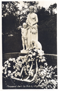 606435 Afbeelding van het monument voor de gefusilleerde verzetsstrijders op het fort De Bilt aan de Biltsestraatweg te ...